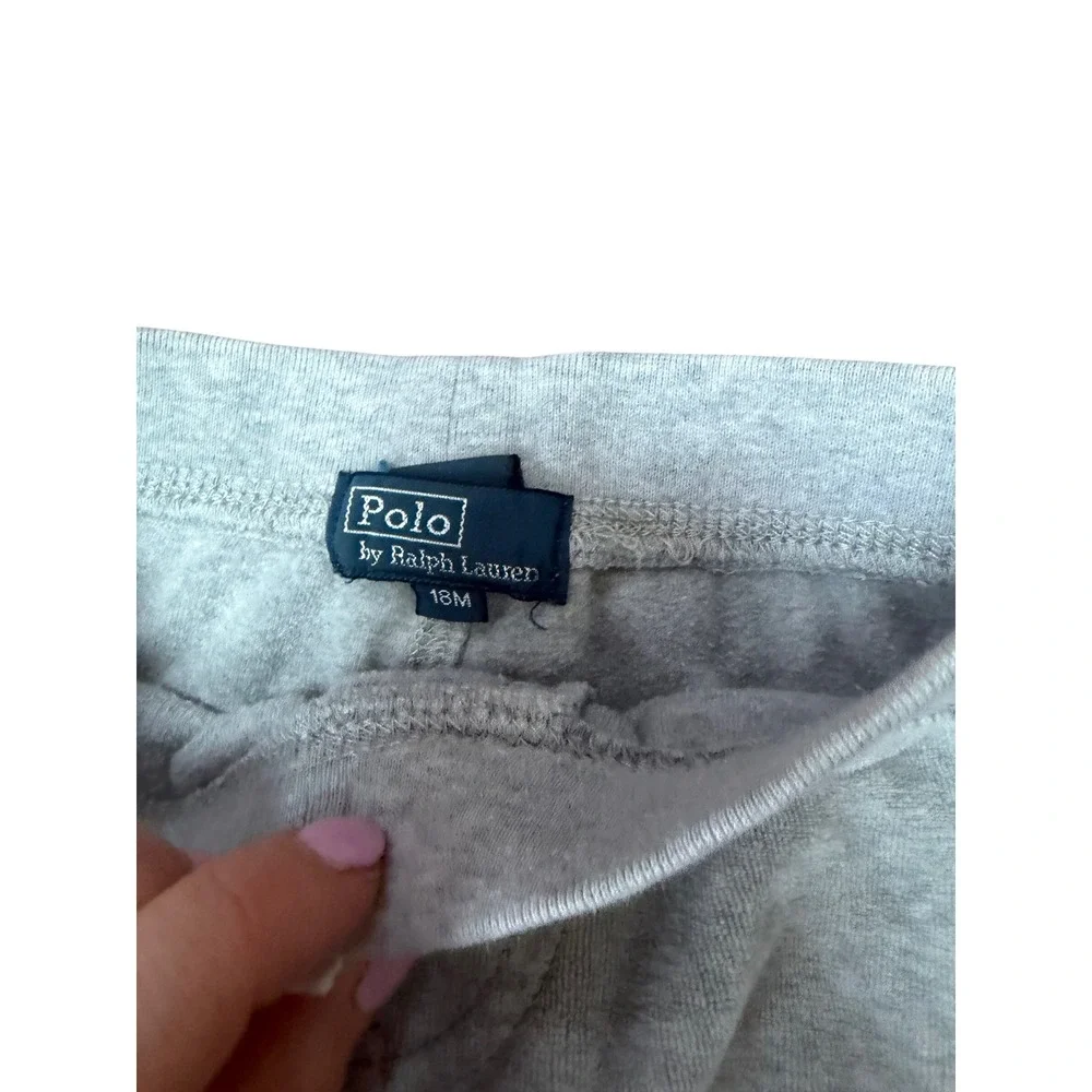 Polo Ralph Lauren‎ Toddler Boys Gray Fleece Hoodie and Sweatpants Set 18M